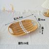 Oval Rattan Two-color Fruit Plate Snacks Kebab Bandeja Ear-bombing Rattan Snacks Tray Fruit Plate Snacks