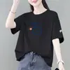 Camiseta de manga corta holgada de moda para mamás, comercio exterior transfronterizo, diseño único, top de manga corta de nicho, estilo Ins