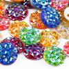 Nuevo Redondo Cosido a Mano Piña Diamante Paquete de Material DIY 10mm Acrílico Accesorios de Ropa Dorso de Cocodrilo Taladro Cosido a Mano