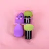 Creativo Lindo Bola Molienda Calabaza Gotas de Agua Forma Especial Huevo de Belleza Set Doble Uso Seco y Húmedo Huevo de Maquillaje Color Herramienta de Maquillaje Belleza