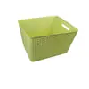 Cesta de Almacenamiento para Artículos Varios Tejida de Mimbre Sintético Cesta de Almacenamiento para Ropa Caja de Almacenamiento para Productos de Cuidado de la Piel Caja de Almacenamiento Grande de Plástico Caja Organizadora
