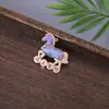 Novo Brocado de Canto Estilo Chinês Abóbora e Cavalo da Fortuna Bordado Dupla Face Pulseira DIY Feita à Mão Pingente Acessórios Pequenos Enfeites Pendurados Atacado