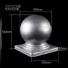 Cabeça de bola de ferro forjado Tampa de tubo Tampa de tubo Guarda-corpo de aço zincado Tampa de tubo quadrado Tampa de cobertura Acessórios de bola redonda Cabeça de coluna decorativa Corrimão de ferro forjado