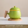 Taza de Cerámica de Buena Suerte con Tapa Cuchara Taza para Beber Café de Oficina y Plato Juego Caja de Regalo para el Hogar Logo