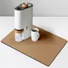 Alfombrilla Drenante de Barro Diatomeas Nórdica Transfronteriza, Alfombrilla Absorbente de Agua de Secado Rápido para Encimera de Cocina, Cubierta Protectora a Prueba de Polvo para Refrigerador y Microondas