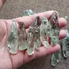 Mineral en bruto cristal natural mineral en bruto espécimen de cristal verde piedra en bruto de cristal verde venta al por mayor cristal columna vertebral cristal único desmagnetización