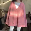Chaqueta Suéter de Nuevo Estilo Coreano para Mujer Primavera y Otoño 2026, Holgada y Elegante, Estilo Perezoso, Cárdigan de Punto de Color Sólido para Mujer, Moderno