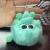 Pelota de Peluche Linda Peluche Bola de Carbón Falsa Colgante de Bolso Muñeca Colgante Muñeca de Dibujos Animados Llavero de Coche Regalo