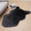 Alfombra con Forma de Lana Sintética Engrosada Transfronteriza, Felpa Larga para Dormitorio y Sala de Estar, Sofá, Resistente al Frío, Resistente a la Suciedad, Felpudo para Suelo del Hogar junto a la Cama