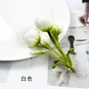 Cuerda de flor de capullo de té mini simulada de 3 puntas, accesorio para el cabello DIY, material para corona, accesorios, fotografía del hogar, arte floral, accesorios de flores artificiales