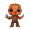 Decoración de Halloween Transfronteriza Personajes de Películas de Terror Decoraciones Calabaza Plana Acrílica Colgante para Fiesta de Terror