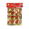 Decoraciones navideñas campanas doradas 12 piezas Accesorios para árbol de Navidad Colgantes Decoraciones para ventana festivas
