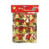 Decoraciones navideñas campanas doradas 12 piezas Accesorios para árbol de Navidad Colgantes Decoraciones para ventana festivas