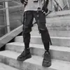 Pantalones de Trabajo de Comercio Exterior Marca de Moda Harlan Pantalones con Cinta en el Tobillo para Hombre Estilo Coreano Hip-hop Distintivos Holgados Combinan con Todo Tendencia Callejera