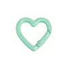 Clips de Resorte Coloridos, Anillas Abiertas Redondas, Anillas de Resorte en Forma de Corazón, Accesorios para Llaveros DIY, Conectores de Aleación