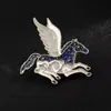 Diseño Creativo Broche Estéreo Caballo del Zodiaco Pin de Ropa Animal de Nicho Accesorios de Corsage de Dibujos Animados Unicornio