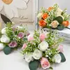 Simulación transfronteriza columna romana bola de rosa flor guía arreglo floral decoración suministros de boda flor guía decoración corona al por mayor