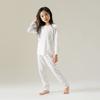 Conjunto de Pijama de Algodão Puro para Bebê Roupa Íntima Infantil Algodão Puro Fino Manga Longa Roupa para Ar Condicionado Conjunto de Roupa de Casa de Verão
