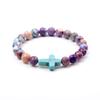 Pulsera con colgante de árbol de Navidad de piedra emperador de colores, venta directa de fábrica, moda casual para mujer, regalo de San Valentín