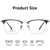 Novo Estilo Refinado Descolado Ousado Armação de Óculos 50035M Ultraleve Titânio Puro Preto Prata Armação de Óculos para Miopia Estilo Masculino Lentes de Prescrição