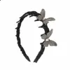 2026 Borboleta Estelar Luxo Leve Diamante Completo 3D Pente Super Brilhante Faixa de Cabelo Multifuncional Faixa de Cabelo de Coroa Alta Elegante para Franja