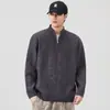 Maple House Roupa Masculina / Novidade Outono/Inverno Tricô Masculino Retrô Japonês Gola Alta Pulôver Suéter de Lã Suéter Largo