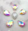 Venta al por mayor del fabricante 13*18mm lágrima pedrería accesorios de joyería DIY cristal fondo puntiagudo pedrería de forma especial pedrería de vidrio venta al por mayor teléfono móvil