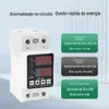 Protetor de Sobretensão e Subtensão Auto-Restaurador 220V Proteção contra Sobrecorrente Sobrecarga Display Digital Limitador de Corrente Inteligente
