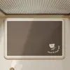 Alfombrilla de baño de diatomita de lujo con diseño único, absorbente y de secado rápido, fácil de mantener, adecuada para uso doméstico