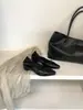 2026 Nuevos Zapatos de Charol Retro Franceses Mary Jane para Aumentar la Altura para el Trabajo con Punta Cuadrada y Moño para Mujer