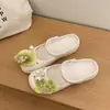 Chinelos Femininos, Novos Sandálias de Verão para Exterior, Slip-On 2026 Clogs de Praia Vazados Ballet
