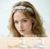 Versión coreana de diadema de hoja metálica parte superior craneal alta diseño de pequeña fragancia para mujer diadema popular europea y americana venta al por mayor transfronteriza Amazon
