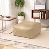 Taburete de Almacenamiento Cuero PU Futón Hogar Piso Dormitorio Tatami Bolsa Ropa Vieja Perezoso Taburete Cambia Zapatos Estilo Americano Cambio de Estación