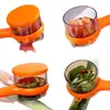 Pelador Multifuncional con Almacenamiento Visible para Uso en la Cocina, Adecuado para Manzanas, Espárragos y Peras, Viene con su Propio Compartimento de Almacenamiento