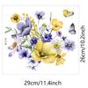 M-214 Comércio Exterior Planta Tropical Flor Borboleta Adesivos de Banheiro Banheiro Decoração de Casa Adesivos de Parede Atacado