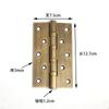 Bisagra Oculta de Cobre Puro Antiguo Chino para Puerta de Gabinete, Bisagra Plegable de Latón para Puerta de Madera, Bisagra para Caja de Madera de Alcanfor, Bisagra con Carcasa de Cobre Completo
