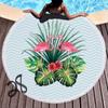 Nueva toalla de playa de microfibra y borlas, toalla de baño, tapete para almuerzo, flamenco, nueva impresión digital 3D de una pieza