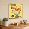 Lata de arte de comida rápida estilo americano personalizada, con diseños temáticos de comida, decoraciones de pared creativas e ilustraciones en lata