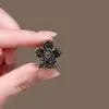 Exquisito Mini Pinza de Garra de Flor de Metal con Pedrería Pinza Pequeña para el Cabello Pinza para el Cabello de Princesa Pinza Superior Pinza para Flequillo Lateral Pasador