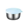 Taza de Salsa de Acero Inoxidable 304 con Tapa, Plato para Ensalada de Tomate, Plato para Condimentos, Mini Taza Sellada para Salsa, Plato para Dips, Plato para Condimentos
