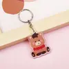 Año Nuevo del Caballo Lindo Poni de Dibujos Animados Llavero de Acrílico Colgante Decoración para Mochila Llavero de Anime