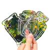 Marcador de página de flor seca feito à mão DIY transparente em relevo feito à mão marcador de página de flor caseiro adesivo de primavera em garrafa de folhas