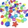 Una variedad de animales marinos mixtos gema estrella de mar caracola gema de playa juguete niños excavando cristal tesoro fabricantes