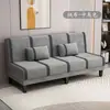 Sofá-cama dobrável de uso duplo, para duas ou três pessoas, multifuncional, simples, para quarto de aluguel, quarto, sala de estar preguiçosa, sofá de tecido