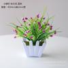 Conjunto de flores artificiais mix and match combinação de buquê decoração de casa flor artificial plástico pequena cerca planta em vaso conjunto de decoração de interior
