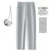Calça de terno de outono, perna reta, cintura alta, modeladora, versátil, calça longa casual feminina, elegante e com design novo
