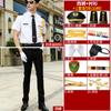 Traje de Ropa de Trabajo de Seguridad Nuevo 2024 Hombres Camisa Blanca Departamento de Ventas Uniforme de Conserje de Imagen Uniforme de Propiedad de Seguridad