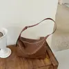 Bolso de Mano Tejido de Alta Gama Modelo Nuevo 2026 Transfronterizo para Mujer, Gran Capacidad, Versátil para el Trabajo, de Mano, de Hombro y Cruzado