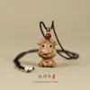 Figuritas Talladas en Madera de Durazno de los Doce Animales del Zodiaco al por Mayor, Adornos Lindos para Llevar en la Mano, Llaveros, Cadenas para Teléfono de los Doce Animales del Zodiaco