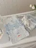 87016 Conjunto de Roupa de Casa Infantil 2026 Verão Novo Estilo Algodão Puro Classe A Conjunto de Pijama para Meninas Respirável e Absorvente de Suor